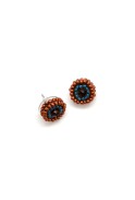 Beaded Dot Stud Earrings